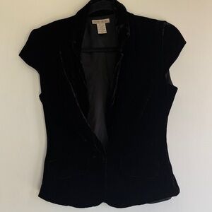 Elegant Black Velvet Blazer